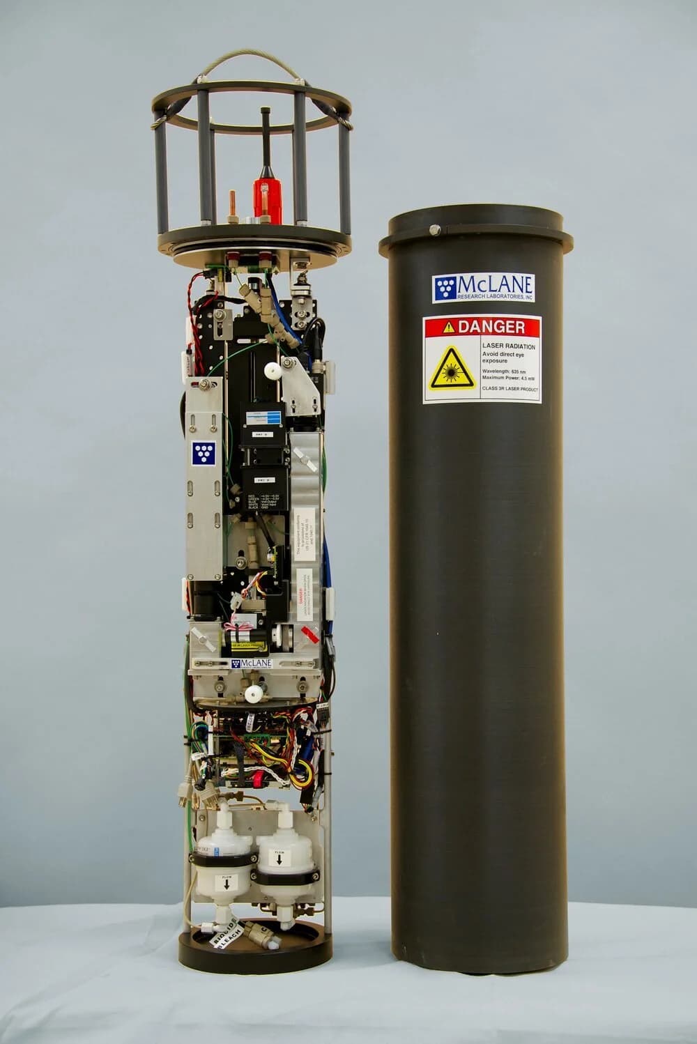 An Imaging FlowCytobot (IFCB) submersible microscope used to monitor phytoplankton